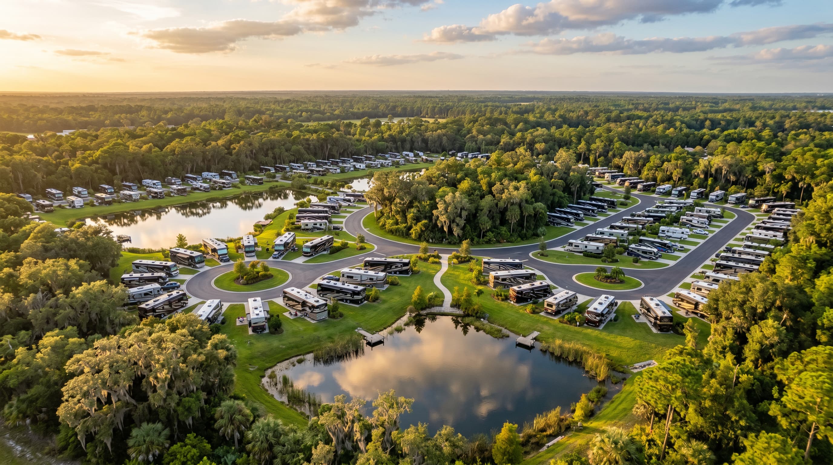 Aerial view of the property